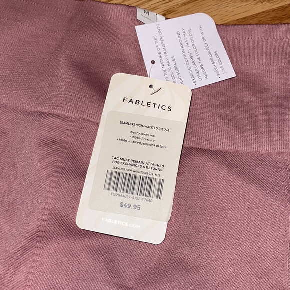 Fabletics high waisted rib 7/8 leggings - Picture 4 of 5